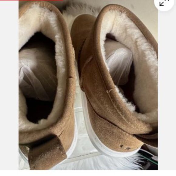 New Ugg Women's classic Alameda Mini Boots Chestnut 1143786 Sz 9.5 - Picture 7 of 7